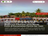 Ukir Pengabdian, Paskibra MA Laboratorium UIN SU Medan Dipercaya Kibarkan sang Merah Putih di Kecamatan Percut Sei Tuan